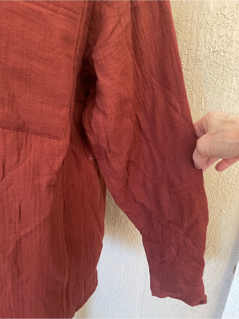 BiBi  Rust/Maroon Button-Front Utility Jacket - Picture 3 of 5